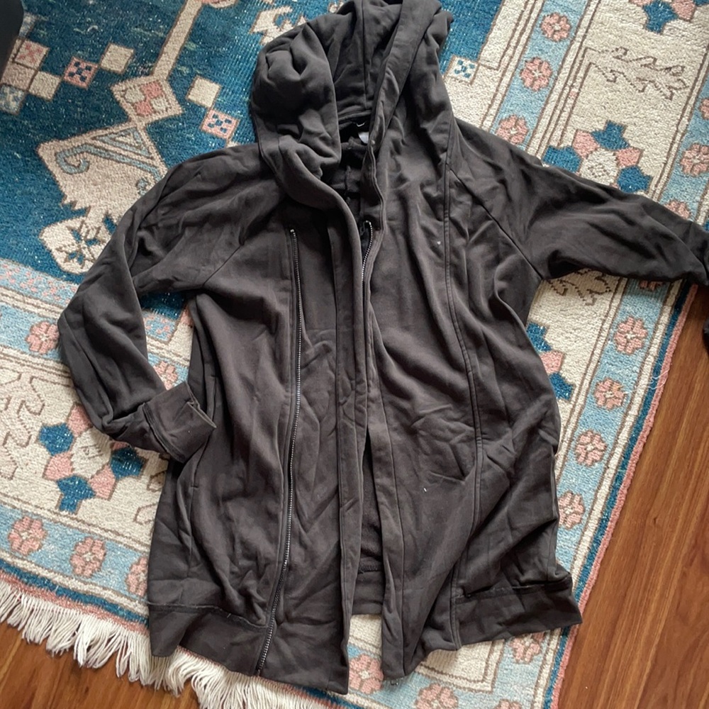 Dark Brown Long Hoodie